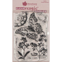 Woodware - Clear Photopolymer Stamps - Vintage Swallowtail