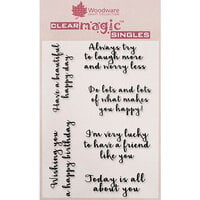 Woodware - Clear Photopolymer Stamps - Happy Thoughts