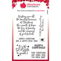 Woodware - Clear Photopolymer Stamps - Christmas Words