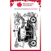 Woodware - Clear Photopolymer Stamps - Vintage Car