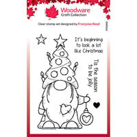 Woodware - Clear Photopolymer Stamps - Christmas Tree Gnome