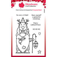 Woodware - Christmas - Clear Photopolymer Stamps - Reindeer Gnome
