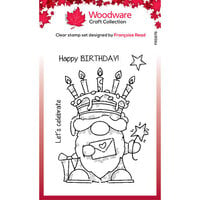 Woodware - Clear Photopolymer Stamps - Birthday Cake Gnome