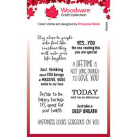 Woodware - Clear Photopolymer Stamps - Happy Motivation