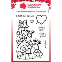 Woodware - Clear Photopolymer Stamps - Birthday Snails