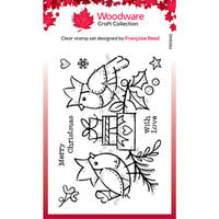 Woodware - Christmas - Clear Photopolymer Stamps - Robin Party