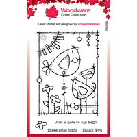Woodware - Clear Photopolymer Stamps - Three Little Birds