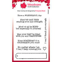 Woodware - Clear Photopolymer Stamps - Long Tag Wishes