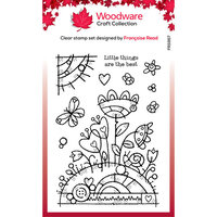 Woodware - Clear Photopolymer Stamps - Flower Mound