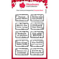 Woodware - Clear Photopolymer Stamps - Distressed Labels