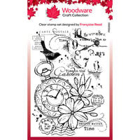 Woodware - Clear Photopolymer Stamps - Pocket Watch Garden