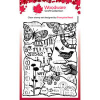 Woodware - Clear Photopolymer Stamps - Joined Fragments