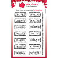 Woodware - Clear Photopolymer Stamps - Junk Labels