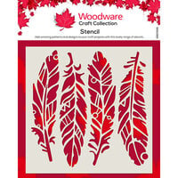 Woodware - 6 x 6 Stencils - Fancy Feathers