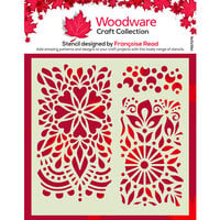 Woodware - 6 x 6 Stencils - Floral Panels