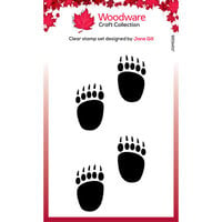 Woodware - Christmas - Festive Fuzzies - Clear Photopolymer Stamps - Mini Polar Bear Paws