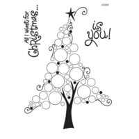 Woodware - Clear Photopolymer Stamps - Bubble Christmas Tree