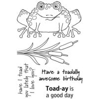 Woodware - Clear Photopolymer Stamps - Toadally Fantastic