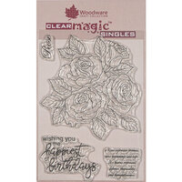 Woodware - Clear Photopolymer Stamps - Classic Rose Bunch