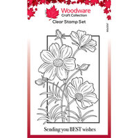 Woodware - Clear Photopolymer Stamps - Cosmos Collection