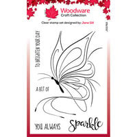Woodware - Clear Photopolymer Stamps - Butterfly Sketch