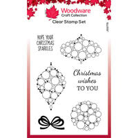 Woodware - Christmas - Clear Photopolymer Stamps - Bubble Mini Baubles