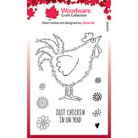 Woodware - Fuzzie Friends - Clear Photopolymer Stamps - Clara The Chicken