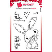 Woodware - Fuzzie Friends - Clear Photopolymer Stamps - Bella The Bunny
