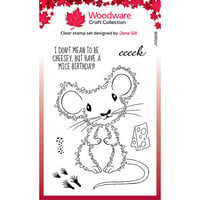 Woodware - Fuzzie Friends - Clear Photopolymer Stamps - Maisie The Mouse
