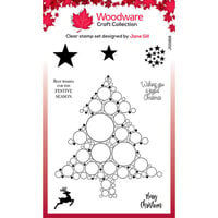 Woodware - Clear Photopolymer Stamps - Big Bubble - Christmas Tree