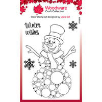 Woodware - Christmas - Clear Photopolymer Stamps - Big Bubble - Snowman