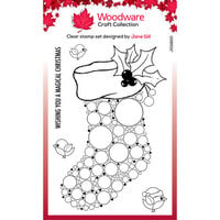 Woodware - Christmas - Clear Photopolymer Stamps - Big Bubble - Stocking
