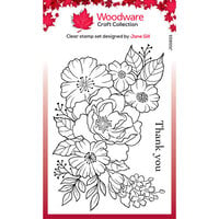 Woodware - Clear Photopolymer Stamps - Floral Thank You