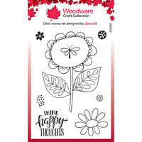 Woodware - Clear Photopolymer Stamps - Happy Thoughts