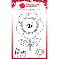 Woodware - Clear Photopolymer Stamps - Be Happy