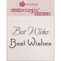 Woodware - Clear Photopolymer Stamps - Best Wishes