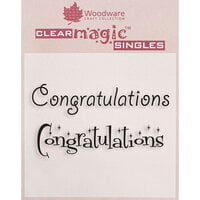 Woodware - Clear Photopolymer Stamps - Congratulations