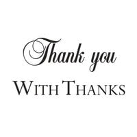 Woodware - Clear Photopolymer Stamps - Thank You