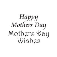 Woodware - Clear Photopolymer Stamps - Happy Mother's Day