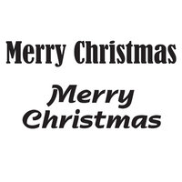 Woodware - Clear Photopolymer Stamps - Merry Christmas
