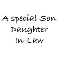 Woodware - Clear Photopolymer Stamps - Son Daughter-In-Law