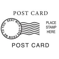 Woodware - Clear Photopolymer Stamps - Post Card