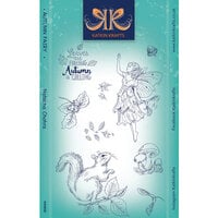 Katkin Krafts - Clear Photopolymer Stamps - Autumn Fairy