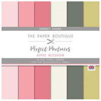 The Paper Boutique - Apple Blossom Collection - Perfect Partners - 8 x 8 Paper Pad - Perfect Solids