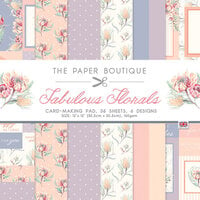 The Paper Boutique - Fabulous Florals Collection - 12 x 12 Card Making Pad