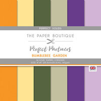 The Paper Boutique - Bumblebee Garden Collection - Perfect Partners - 8 x 8 Colour Card Pack