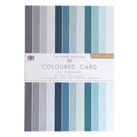 The Paper Boutique - Christmas Collection - A4 Colour Card Pack - Icy Christmas