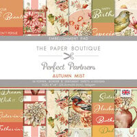 The Paper Boutique - Autumn Mist Collection - Perfect Partners - 8 x 8 Embellishment Pad