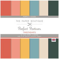 The Paper Boutique - Tweethearts Collection - Perfect Partners - 8 x 8 Colour Card Pack