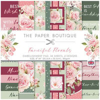 The Paper Boutique - Fanciful Florals Collection - 8 x 8 Embellishments Pad